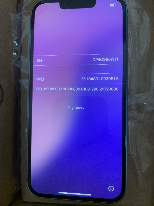 Photo 1 of Apple iPhone 14, 128GB, Blue - Unlocked (Renewed)