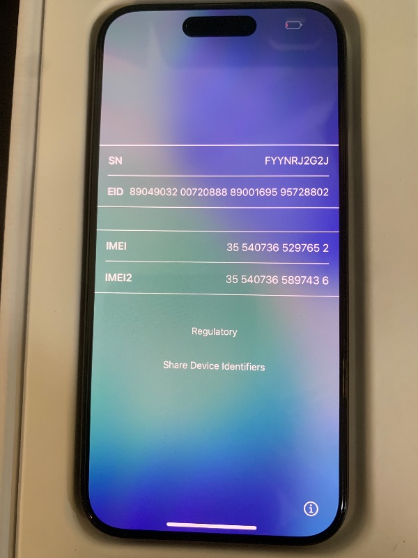 Photo 1 of Apple iPhone (Renewed Premium) 15 Pro, 128GB, Black Titanium - Unlocked