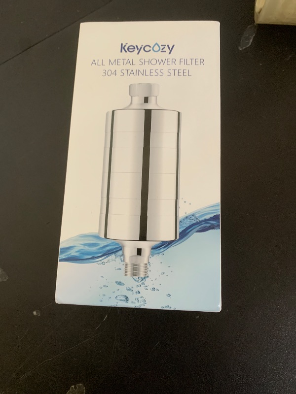 Photo 1 of Keycozy Vitamin C Larger Premium Metal Shower Filter, 304 stainless steel material, Clean Soft Water, Remove 99% Chlorine, Improve Your Skin, Easy to Install, KMF00D (Sea)