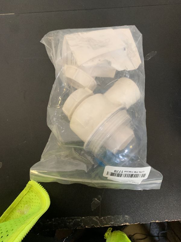 Photo 1 of 1-1/2"×1-1/2" Clear Removable Bottle Trap, P-Trap Replacement, Easy Cleaning, for Kitchen, Bathroom & Garbage Disposal Sink Drain (White-Male)