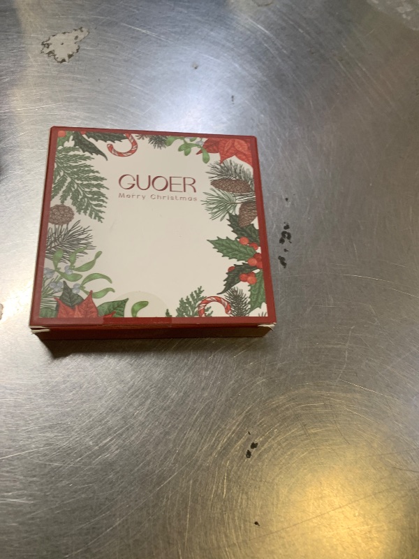 Photo 1 of GUOER 2025 Christmas Tree Ornament Picture Frame Holiday Keepsake Gift Home Decor Christmas Decorations Xmas Gifts Pendant with 2” Photo Frame Insert (2025 Gloves & Golden)