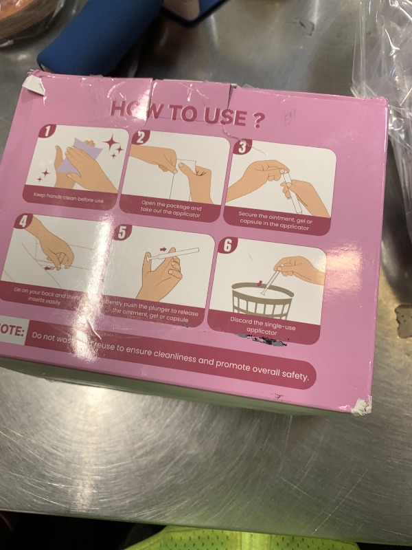 Photo 1 of 100 PACK Disposable Vaginal Suppository Applicator for Women, Fits Most Lubricants Creams Gels Pills Tablet Suppositories, Threaded End, Soft & Small Tip, with Dosage Markings, Individually Wrapped