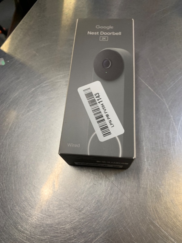 Photo 1 of Google Nest Doorbell (Wired, 3rd Gen) - 2K Video and Gemini, Live View, Night Vision, 2-Way Audio - Works with Google Home - 2025 Model - Hazel