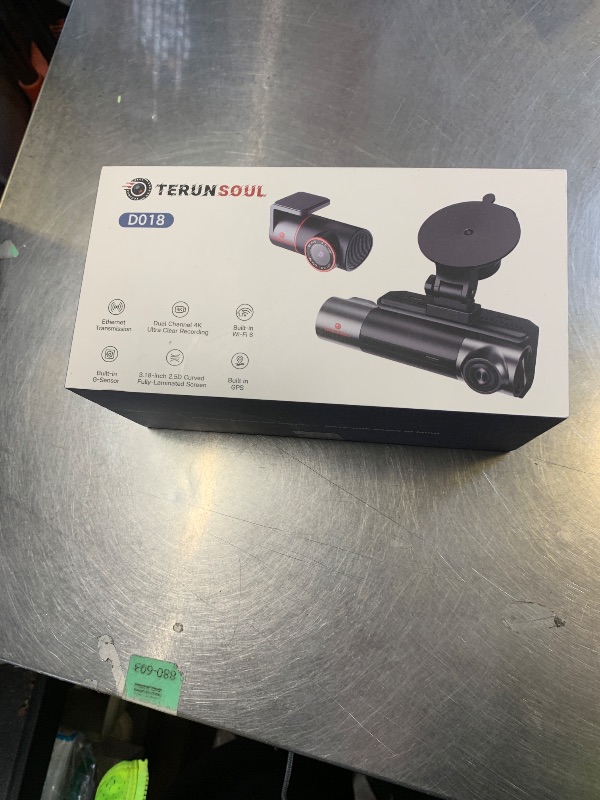 Photo 1 of TERUNSOUl 4K+4K+1080P Dash Cam Front and Rear with Cabin, Free 128GB Card Included, WiFi 6 - up to 20MB/s, IR Night Vision, Built-in GPS, G-Sensor, 170°Wide Angle, 24H Parking Mode, Support 512GB Max