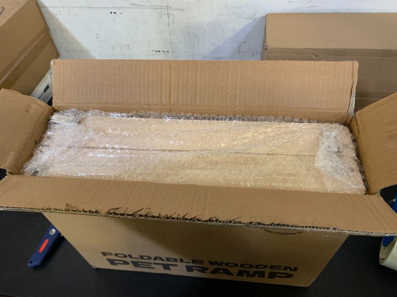 Photo 1 of 2026 Upgraded Dog Ramp for Couch, Foldable Small Dog Ramp for Sofa, 4 Adjustable Height from 13'' to 21", Portable Stable Pet Steps with Non-Slip Pad, Pet Ramps Use for Sofa Couch Stairs