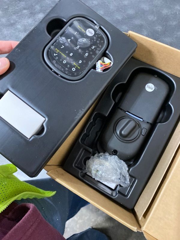 Photo 1 of Yale Assure SL Deadbolt Smart Lock, Black Suede Keyless Entry Door Lock with Wi-Fi Connected Touchscreen for Front or Back Door, ?YRD256-CBA-BSP