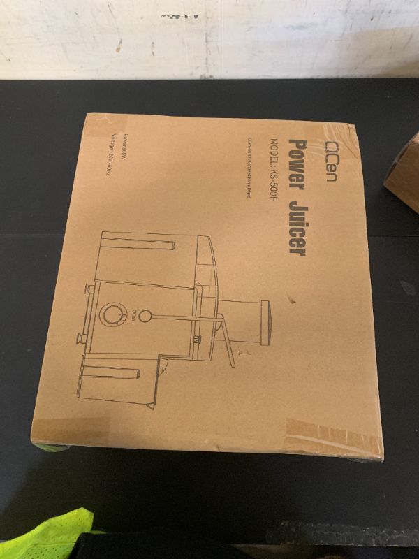 Photo 1 of Qcen Juicer Machine, 800W Centrifugal Juicer Extractor with Wide Mouth 3” Feed Chute for Fruit Vegetable, Easy to Clean, Stainless Steel, BPA-free (Black)