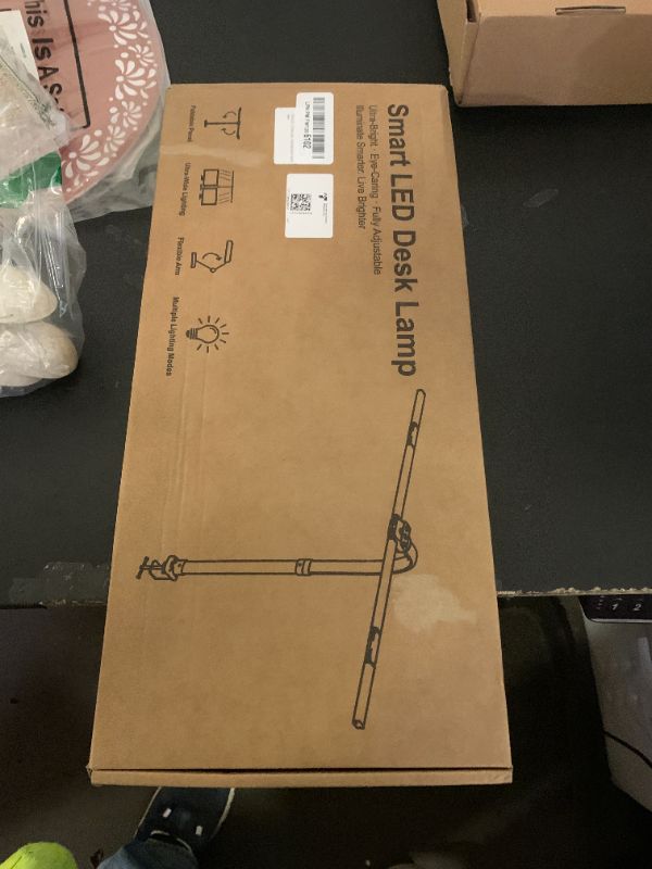 Photo 1 of ONEMIX 42" LED Desk Lamp with Clamp, Architect Desk Light with Remote, Adjustable 4-Segment Bar, 1800LM Bright, Eye-Caring Desk Lamp for Home Office, Reading, Study, Dual Monitors, Workbench (Black)