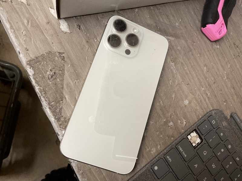 Photo 1 of Apple iPhone 15 Pro Max, 512GB, White Titanium - Unlocked (Renewed)