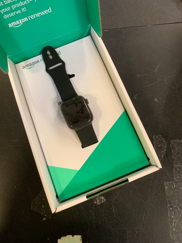 Photo 1 of Apple Watch Series 8 (GPS, 41MM) - Midnight Aluminum Case with Midnight Sport Band S/M (Renewed Premium)