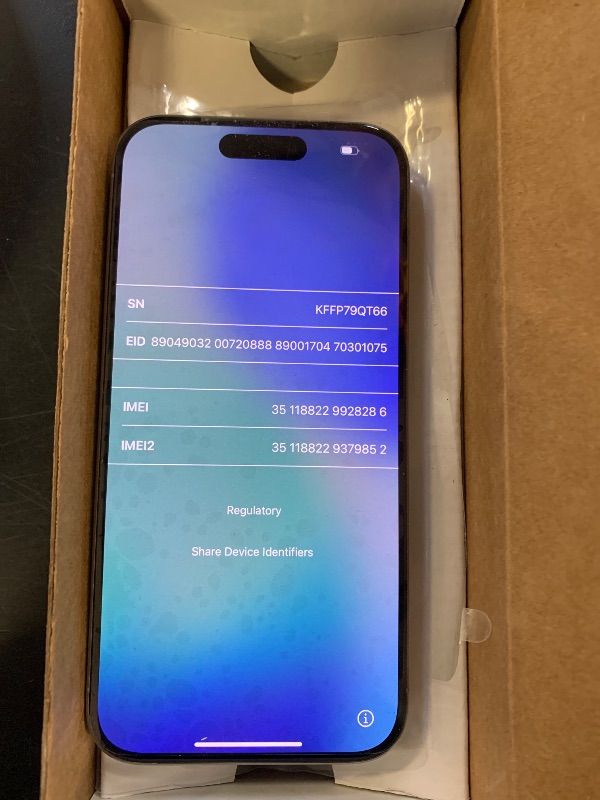 Photo 1 of Apple iPhone 15 Pro, 128GB, Natural Titanium - Unlocked (Renewed)