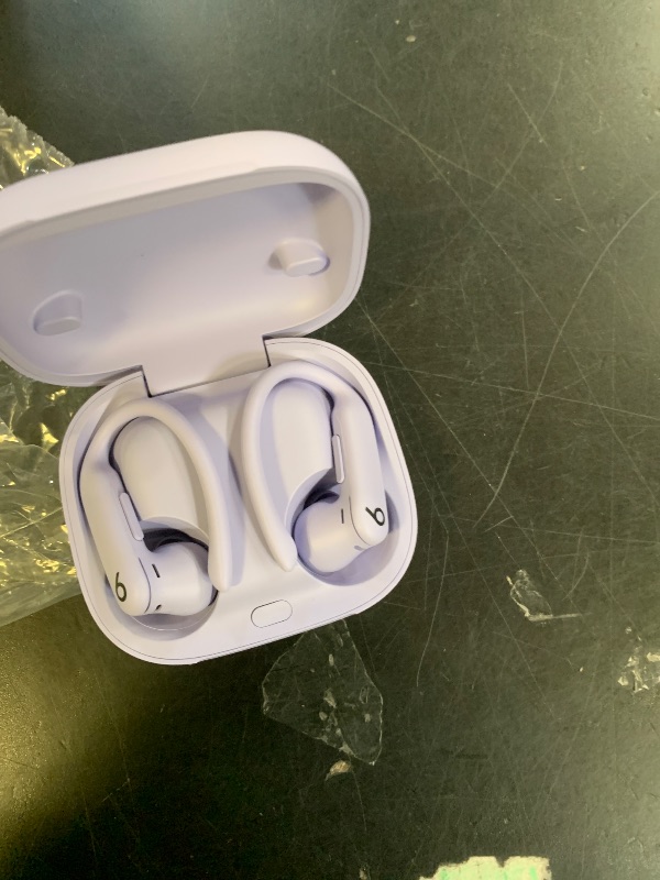 Photo 1 of Beats Powerbeats Pro 2 - Wireless Noise Cancelling Workout Earbuds with Secure- Fit Earhooks, Up to 45-Hour Battery with Charging Case, Sweat & Water Resistant, Heart Rate Monitoring - Hyper Purple