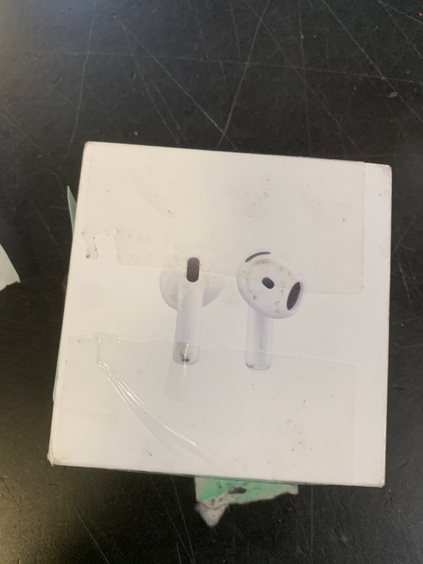 Photo 1 of Apple AirPods 4 Wireless Earbuds, Bluetooth Headphones, Personalized Spatial Audio, Sweat and Water Resistant, USB-C Charging Case, H2 Chip, Up to 30 Hours of Battery Life, Effortless Setup for iPhone
