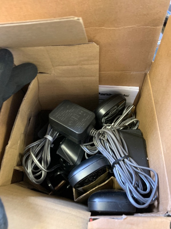 Photo 1 of Panasonic Cordless Phone with Advanced Call Block, Bilingual Caller ID and Easy to Read Large High-Contrast Display, Expandable System with 3 Handsets - KX-TGD813B (Black)