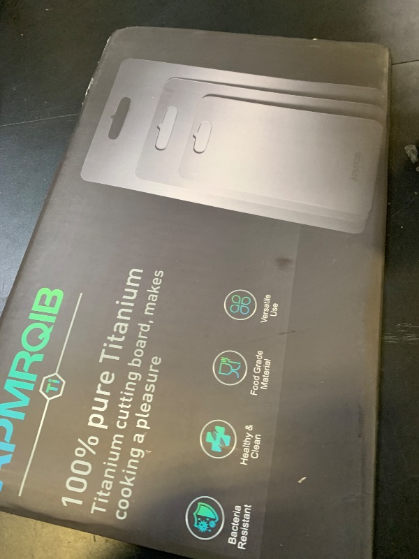 Photo 1 of APMRQIB Titanium Cutting Board Set of 3,100% Pure Titanium Cutting Boards for Kitchen, Double Sided Non Toxic Cutting Board, Ideal Charcuterie & Chopping for Meat, Hygiene Durable Dishwashr?3 Pack)