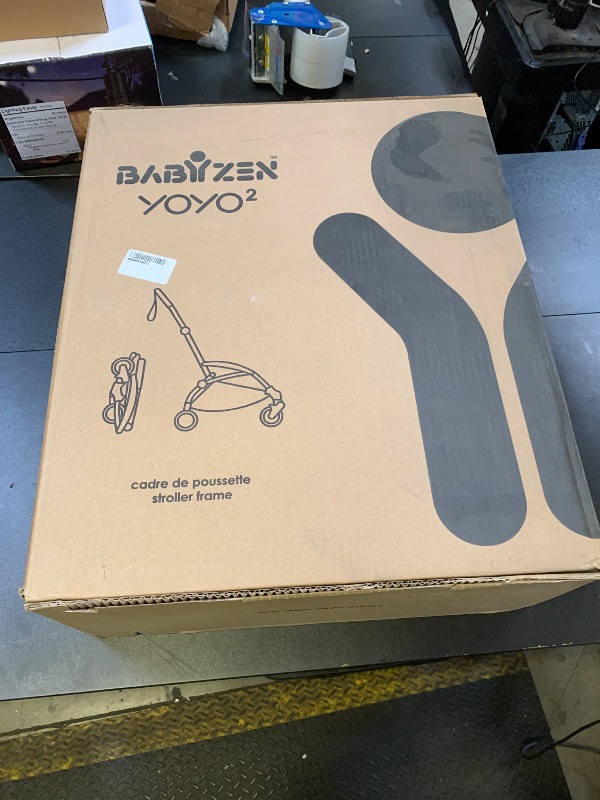 Photo 1 of Babyzen YOYO2 Stroller Frame, Black - Includes 5-Point Harness, Multi-Position Reclining Backrest, Canopy Extensions, Padded Shoulder Strap & Protective Storage Bag