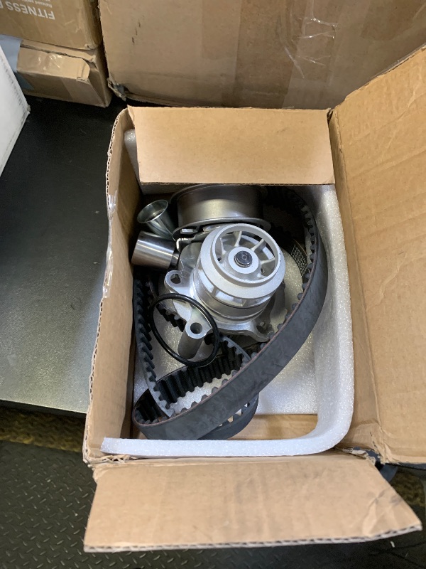 Photo 1 of INGKAN TCKWP334 Timing Belt Kit with Water Pump Compatible with A3 A4 TT VW EOS GTI Jetta Passat 2005-2014 2.0T 2.0L GAS DOHC Replace OE TCKWP334
