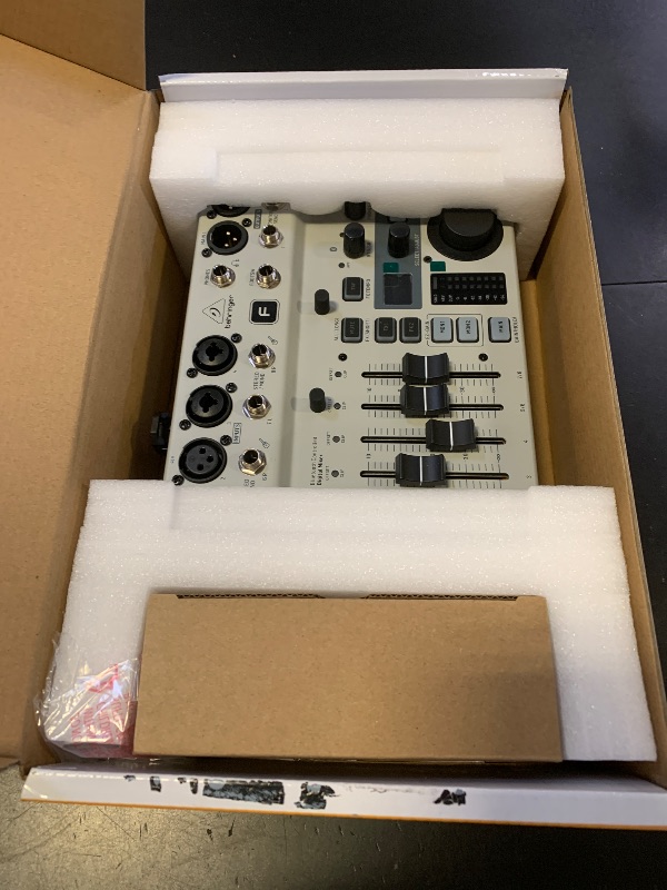 Photo 1 of Behringer FLOW 8 8-Input Digital Mixer with Bluetooth Audio and App Control, 60 mm Channel Faders, 2 FX Processors and USB/Audio Interface