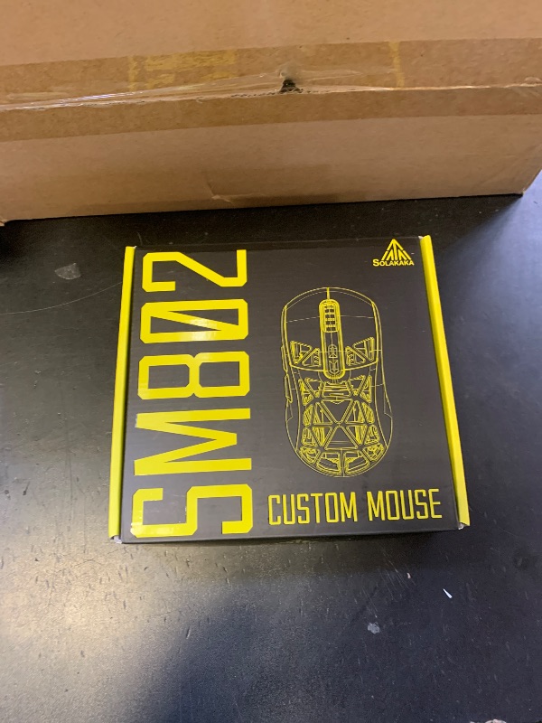 Photo 1 of SOLAKAKA SM802 White Wireless Gaming Mouse,10000 DPI,Tri-Mode Wired/BT 5.0/2.4GHz Wireless Mouse Gaming with Side Button,RGB Programmable Macro Mouse for Laptop