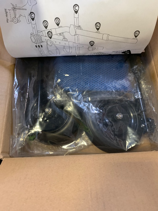 Photo 1 of Pet Wheelchair for Leg Support Helps Senior? Wheelchair for Back Legs?Adjustable Pet Cart?Assist a paralyzed pet get Back on its feet?Support Leg Brace and Hip(Small)