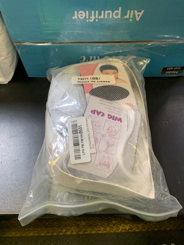 Photo 1 of Men Wudang Priest Wig Asian Ancient Chinese Costume Accessory Halloween Hairpiece Long White Straight Hair (White) adult