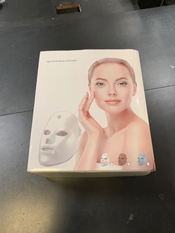 Photo 1 of SUERBEATY Red Light Mask For Face, 7-1 Colors Red Light Face Mask, Facial Skincare At Home, Cordless, Portable and Rechargeable