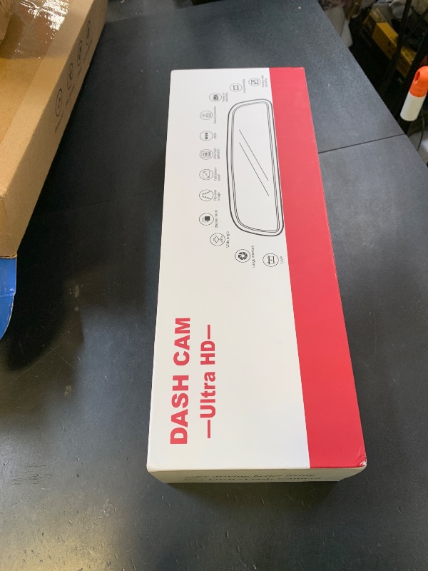 Photo 1 of 3 Channel Mirror Dash Camera for Cars, Triple Rear View Mirror with Front 4K/3K, Inside and Rear 1080P with WiFi, G-Sensor, Night Vision, Reverse Assist, Parking Monitoring (Include 64GB Card)