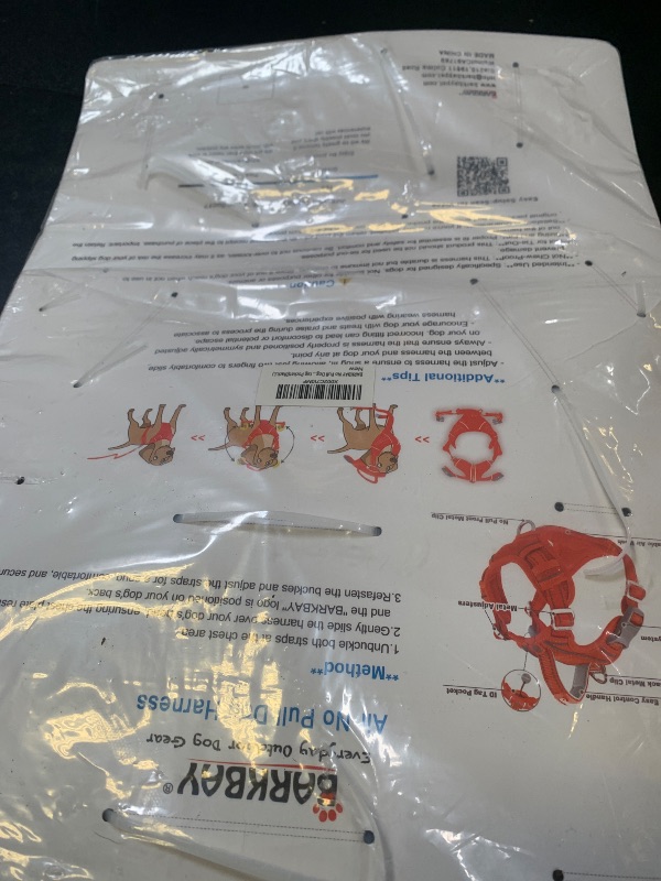 Photo 1 of BARKBAY No Pull Dog Harness Large Reflective Dog Harness with Front Clip and Easy Control Handle for Walking Training Running with ID tag Pocket(Black,L)