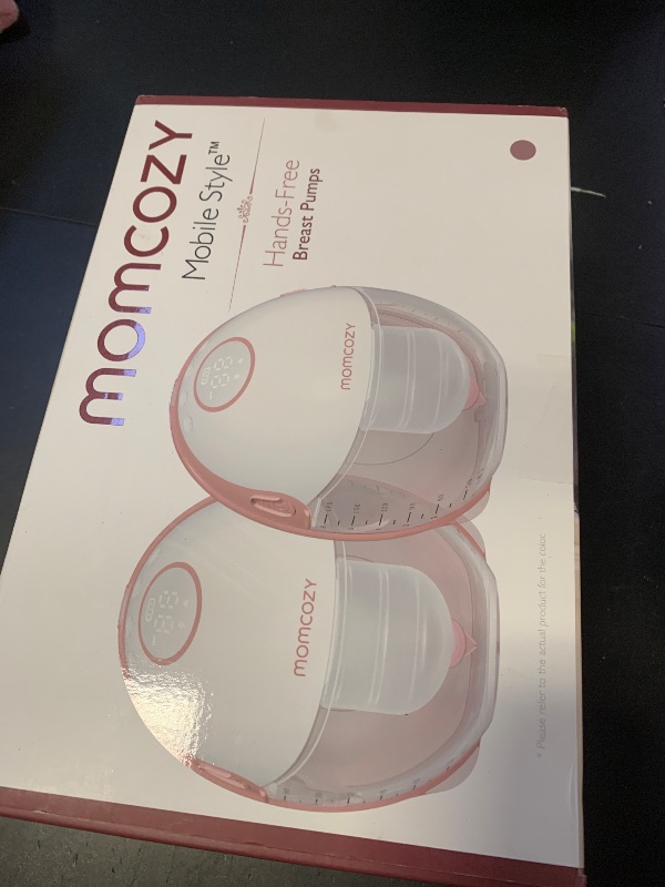 Photo 1 of Momcozy Breast Pump Hands Free Mobile Style | M6, Wearable Breastfeeding Pump Ideal Rhythm for More Milk, DoubleFit Flange More Fit & Discreet with 3 Modes & 9 Levels, 24mm - 2 Pack Cozy Red