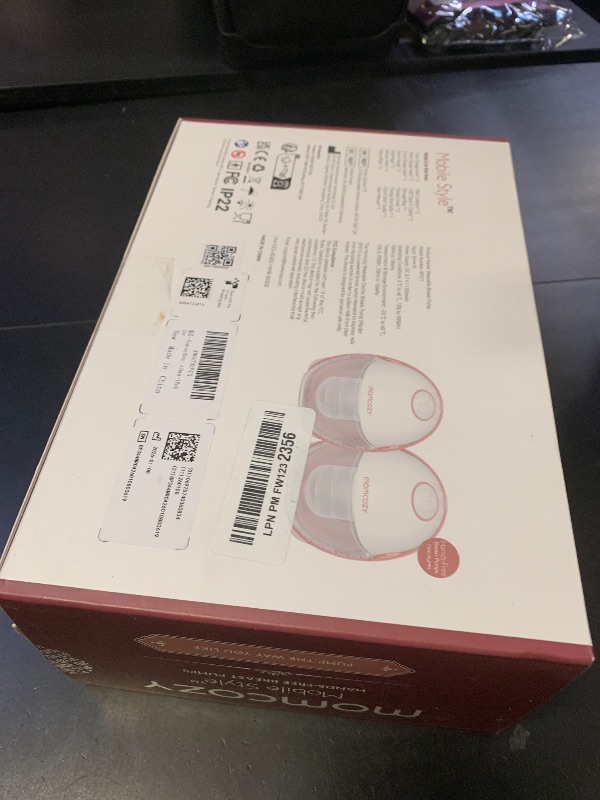 Photo 1 of Momcozy Breast Pump Hands Free Mobile Style | M6, Wearable Breastfeeding Pump Ideal Rhythm for More Milk, DoubleFit Flange More Fit & Discreet with 3 Modes & 9 Levels, 24mm - 2 Pack Cozy Red