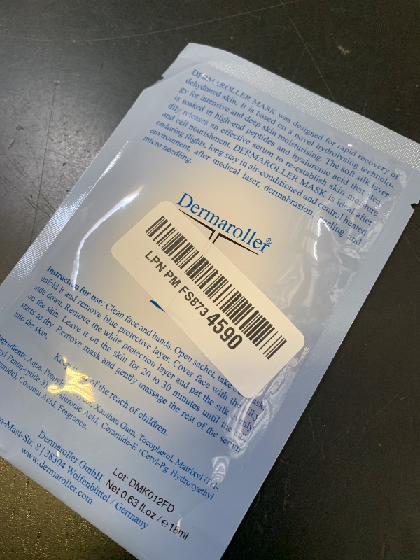 Photo 1 of ********Only one not ten*******Dermaroller Hydrating Face Mask Sheets - 10 Pack with Hyaluronic Acid, Matrixyl & Vitamin E for Anti-Aging Skincare and Radiant Glow