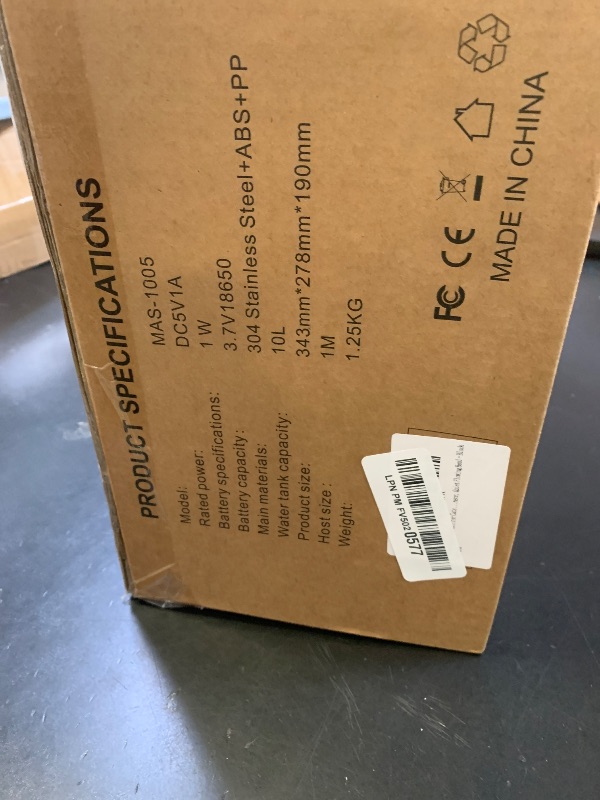 Photo 1 of 10L/2.64GAL Wireless Water Fountain for Cats Large Dogs for Multi-Pet Homes - Stainless Steel 4000mAh Battery Operated Automatic Pet Water Dispenser with Sensor, Quiet Flowing Bowl - Black