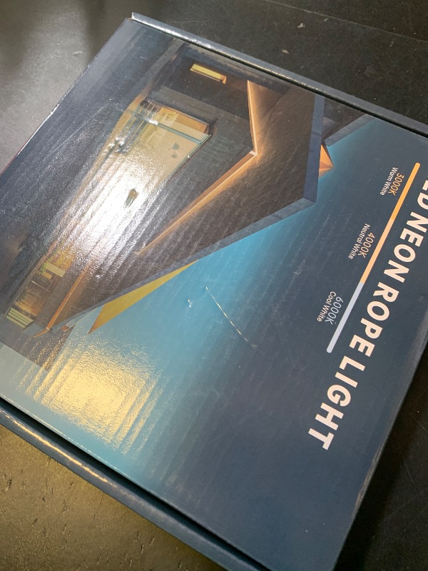 Photo 1 of VOEWT LED Strip Lights Warm White 3000K,9.8ft 110-120V Neon Rope Lights,Flexible Silicone Outdoor Waterproof Neon Strip Lights for Bedroom,Mirror,Kitchen Cabinet, Living Room,Halloween Decor