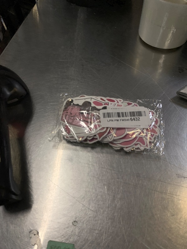 Photo 1 of 100 PCS Preppy Stickers Pink Stickers Pack, Vinyl Waterproof Laptop,Bumper,Water Bottles,Computer,Phone,Hard hat,Car Decals