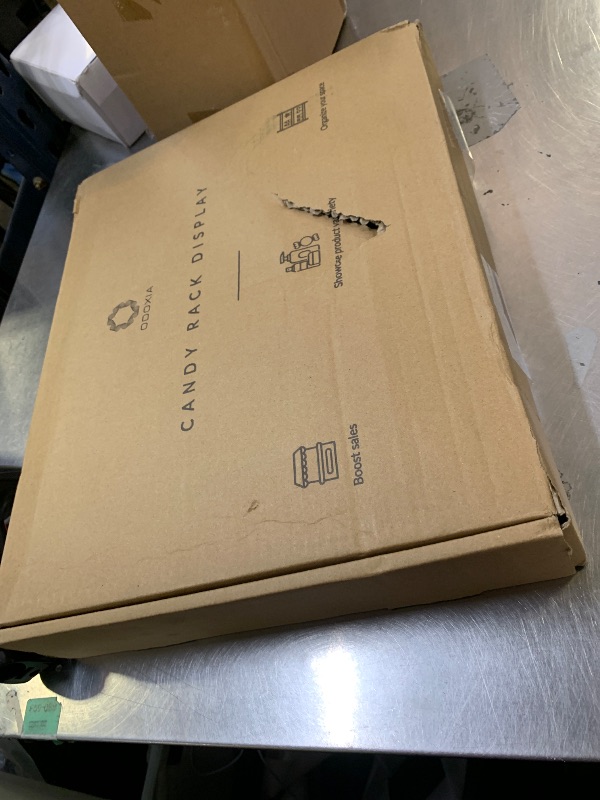 Photo 1 of Candy Display Rack 4 Tier | Candy Organizer | Snack Organizer For Countertop | Display Snack Rack | Snack Shelf And Chip Rack For Stores | Snack Display For Counter | Snack Stand For Stores & Office