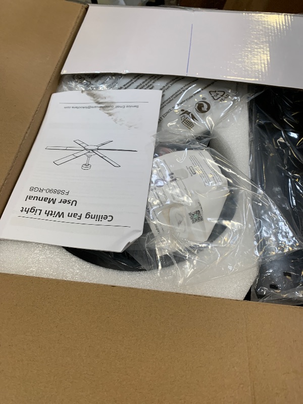 Photo 1 of 60 Inch Ceiling Fan with Lights, Low Profile Flush Mount Modern Ceiling Fan with RGB Light and APP&Remote Control for Flat/Sloped Ceiling, Bedroom Living Room, Dimmable 3 CCT Reversible Motor 6 Speed