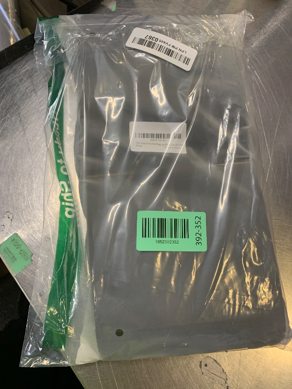 Photo 1 of 100 Pieces Resealable Mylar Bags, Stand Up Smell Proof Bags with Matte Window, Zipper Lock Foil Pouch Packaging (Black, 5.9 X 8.6 Inch)