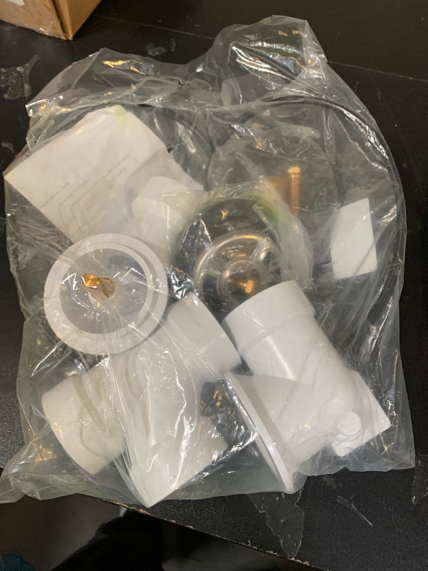 Photo 1 of Westbrass PVC 45” Cable Drive Bath Waste & Overflow, Matte Black, D50P45-62