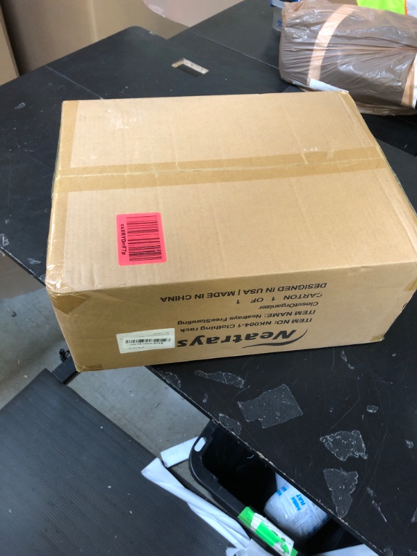 Photo 1 of Neatrays Rolling Clothes Rack for Hanging Clothes, 47.2"x 11.8"x 79" Large Capacity Garment Rack with Double Rods & 3 Wire Shelves, Portable Closet with Wheels for Bedroom, Laundry, Balcony (Black)