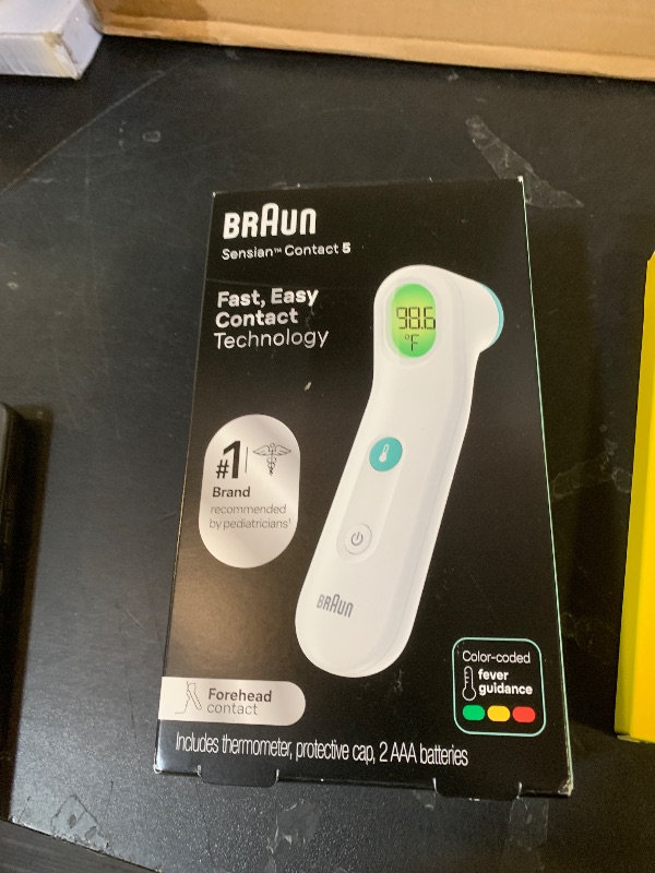 Photo 1 of Braun Sensian Contact 5 Forehead Thermometer, Gentle Digital Thermometer for Adults and All Ages with Professional Accuracy and Color Coded Guidance