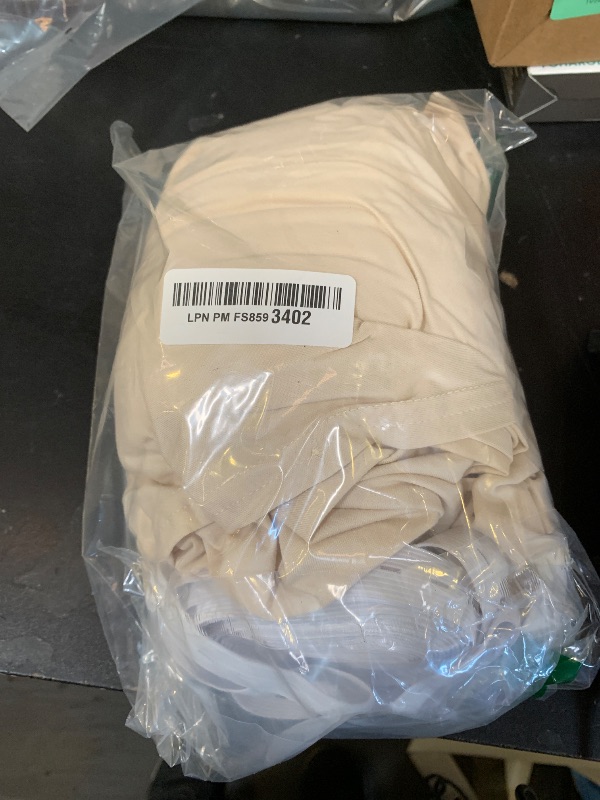 Photo 1 of Box Spring Cover King/Cal King Size - Jersey Knit & Stretchy Wrap Around 4 Sides Bed Skirt for Hotel & Home, Beige