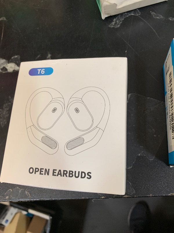 Photo 1 of Open Ear Wireless Earbuds Bluetooth 5.4 Headphones, 50H Playtime Stereo Earphones with ENC Noise Cancelling, IPX7 Waterproof Ear Buds with Ergonomic Earhook for Sports/Fitness/Travel/Workouts (Black)