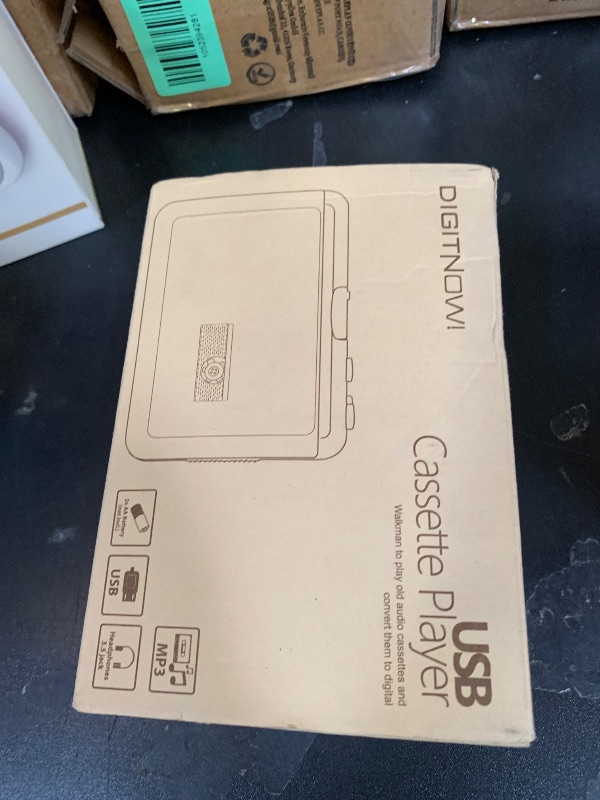 Photo 1 of Cassette Player - Compact Tape Player Portable Recorder with Earphone-Convert Audio Music Cassette to MP3 Digital, Compatible with Laptop/PC/MAC- for Entertainment, Travel, Light Sports(Silver)