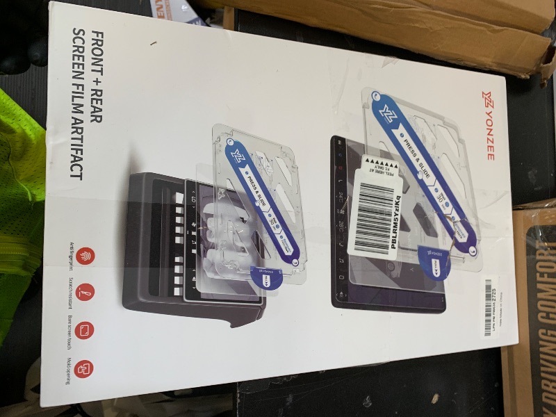 Photo 1 of YONZEE Screen Protector for Tesla Model 3 Highland & Model Y Juniper 2024–2026, HD Tempered Glass Front & Rear Screen Protectors with Alignment Kit, 9H Hardness, Anti-Scratch, Crystal Clear Display