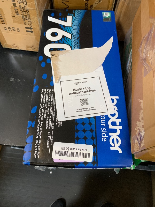 Photo 1 of Brother Genuine TN760 High Yield Black Toner Cartridge, (For use with MFC-L2710DW MFC-L2750DW HL-L2350DW HL-L2370DW HL-L2395DW HL-L2390DW DCP-L2550DW Printers)