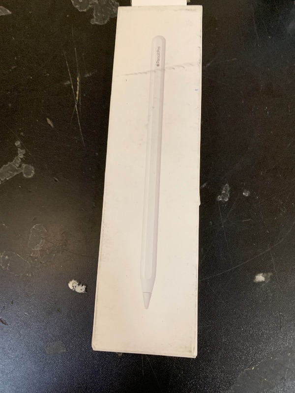 Photo 1 of Apple Pencil Pro: Latest Model - Device Compatibility Check Required - Pixel-Perfect Precision, Tilt and Pressure Sensitivity, Perfect for Note-Taking, Drawing, and Art. Charges and Pairs Magnetically