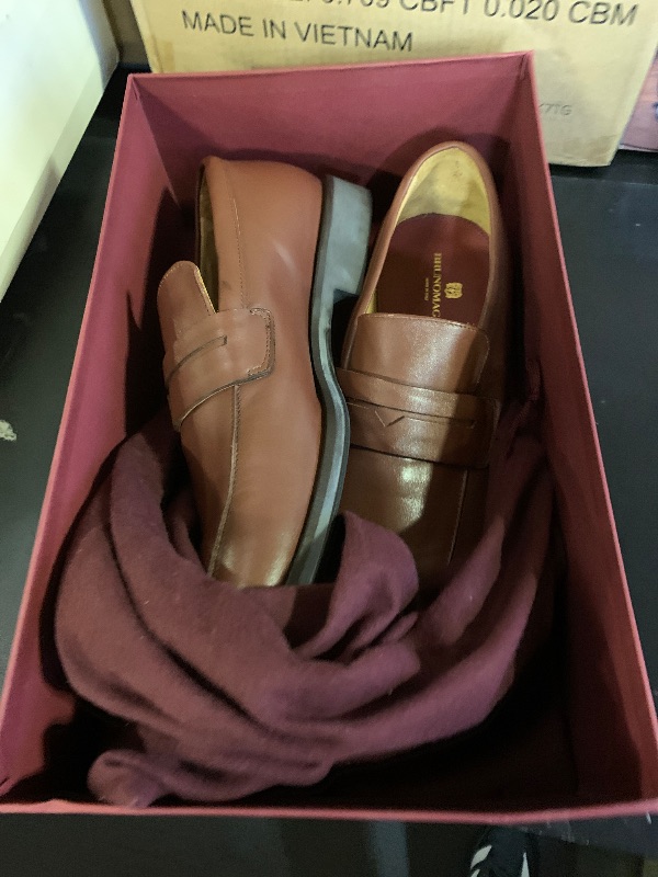 Photo 1 of Bruno Magli - Men's Raging Penny Loafers, Luxurious Leather, Removable Footbed, Almond Toe (Cognac, 10.5 M)