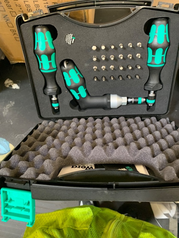 Photo 1 of WERA 05074739001 7440/41/42 Kraftform Torque Screwdriver Set 0.3-6.0 Nm, 27 Pieces