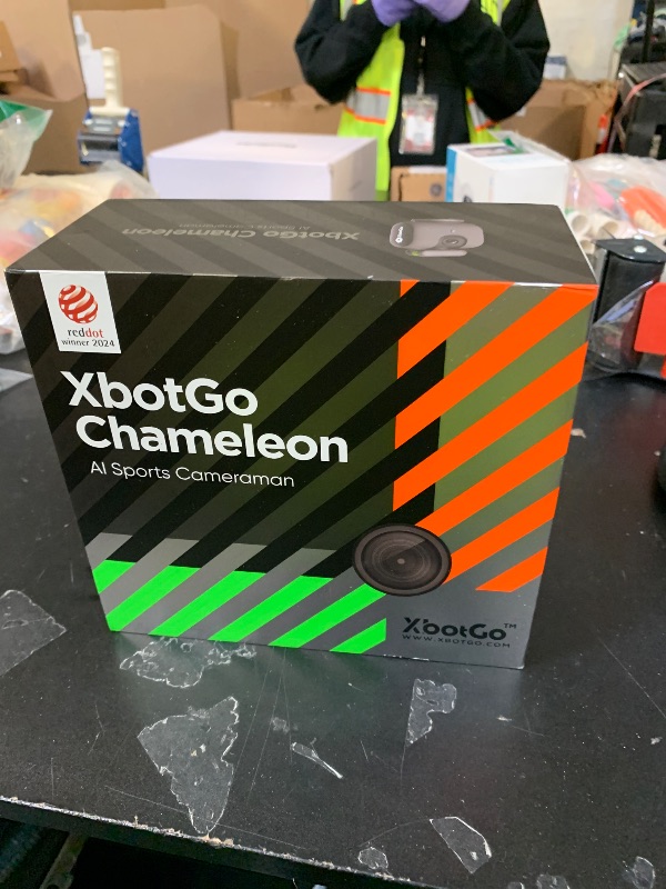 Photo 1 of XbotGo Chameleon AI Auto Sports Action Camera - 4K 60FPS Soccer Camera and Basketball Tracking Camera for Team Sports, Live Streaming, No Subscription, Works with iOS & Android (Lemon Green)