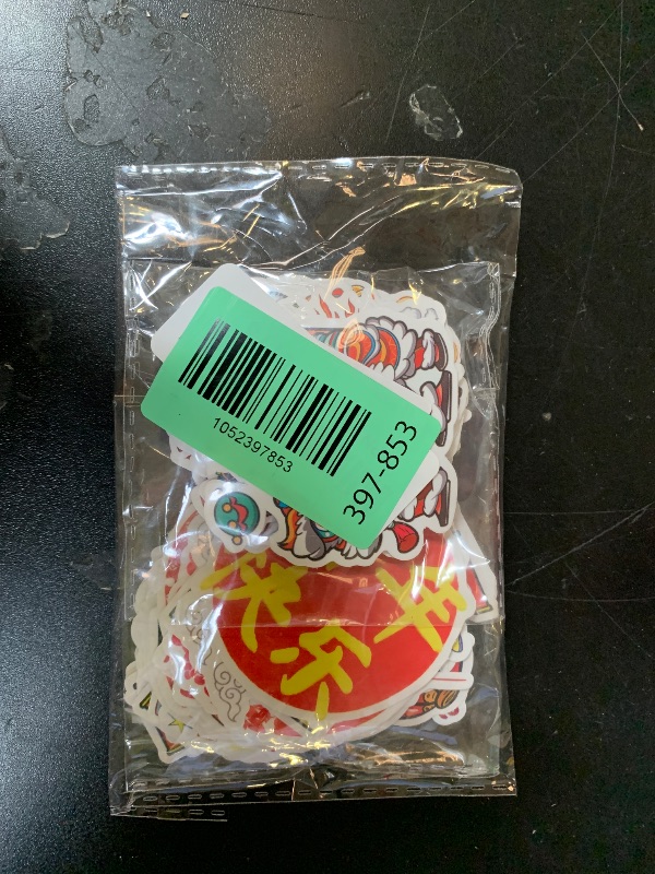 Photo 1 of 100pcs Happy New Year Stickers |Chinese Element Lunar New Year Decoration Celebration Waterproof Stickers for Cups Water Bottle Mobile Phone Laptop